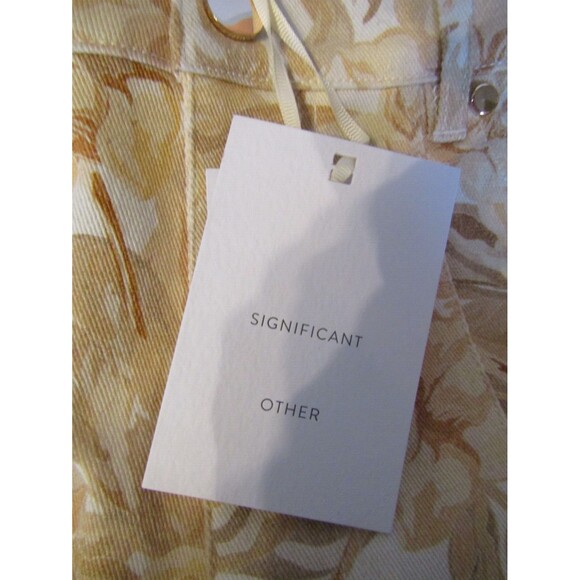 SIGNIFICANT OTHER Jean Shorts LENNY Biscuit Tapestry Womens NWT MRP $199 Size 4 - Picture 9 of 10